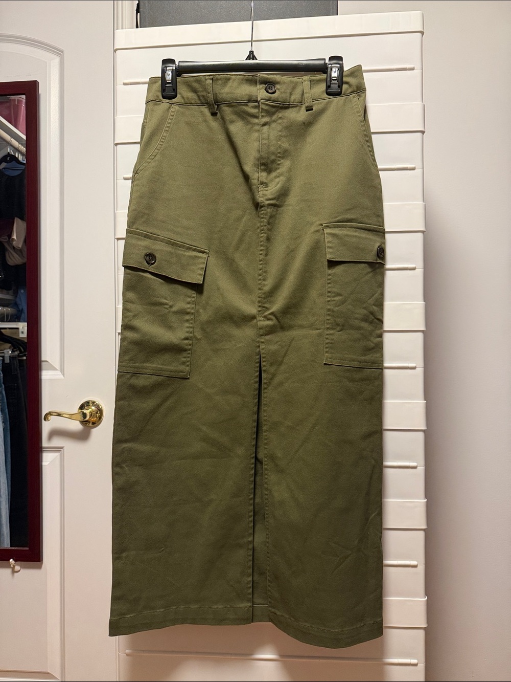Jason Wu Olive Cargo Skirt